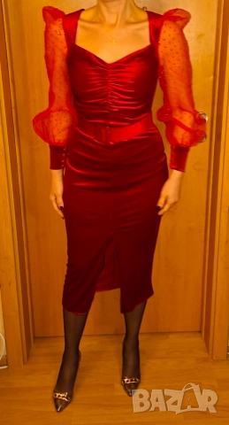 Официална рокля кадифе Fervente , снимка 6 - Рокли - 44890819
