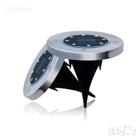 Соларна градинска лампа 8 LED, снимка 3 - Соларни лампи - 53479881
