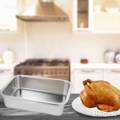 Супер качествени тави от неръждаема стомана в различни размери, снимка 8 - Съдове за готвене - 52141377