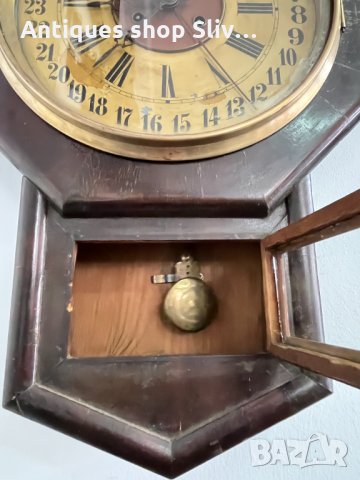 Уникален стенен часовник Юнгхаус №1842, снимка 6 - Антикварни и старинни предмети - 35565337