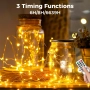 btfarm 20M 200LED феерични лампички с дистанционно, таймер, 8 режима, снимка 3