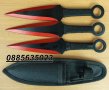 Ножове за хвърляне/кунай/- тип кама - 3 броя, снимка 4