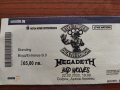 Колекционерски билет от концерта на MEGADETH, FIVE FINGER DEATH PUNCH, BAD WOLVES , снимка 1 - Билети за концерти - 33180643