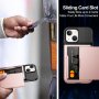 Нов защитен калъф розов кейс гръб за iPhone 13 Айфон с Поставка за карта, снимка 3