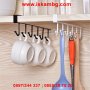Кухненска метална закачалка за чаши и прибори, 6 куки - код 2065, снимка 11