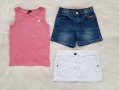 Къси дънки потник и дънкова пола 5-6 години, снимка 5