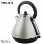 Кана във вид на чайник от неръждаема стомана Progress Ek 2649 1,7 L, 2200 W , снимка 1 - Кани - 39444356