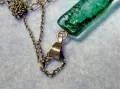 АРТ МЕДАЛЬОН ВЕНЕЦИАНСКО СТЪКЛО МУРАНО с СРЕБРО 925 и СРЕБЪРНА ВЕРИЖКА с ПОСРЕБРЕНА ЗАКОПЧАЛКА 49784, снимка 10
