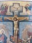 Старинна Руска Икона Разпятие Христово - 19 Век, снимка 3