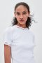Zara Нова блузка с дантела, снимка 1 - Тениски - 26474041