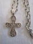 Кръст с ланец сребро, снимка 1