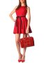 Червена рокля Avin, снимка 1 - Рокли - 43293683