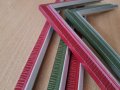 Профили за рамки на едро сребро с зелено или червено ПВЦ х 3лв линеен метър, снимка 5