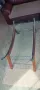холна стъклена маса с дървен корпус , снимка 4