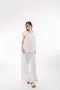 Дамски Ленен панталон Stella - Бял, снимка 4