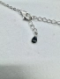 Сребърно колие с мойсанит (диамант) 1 карат, снимка 5