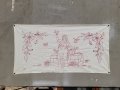Старинен бродиран ковьор,покривка за стена #229, снимка 4