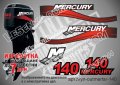 Mercury 1999-2006 140 hp Two Stroke Меркюри извънбордов двигател стикери надписи лодка outmertsr-140