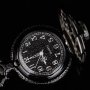 Нов Джобен часовник черен с компас бели цифри числа хубав   , снимка 3