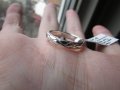 Сребърен пръстен на ивици халка 1.95