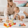 KUKUTrue® Монтесори дървена играчка за деца 1-5 години, снимка 3