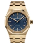 Промоция!!! Мъжки механичен часовник Yellow Gold 🪙 Audemars Piguet - Royal Oak - Blue Dial - 15202OR, снимка 1