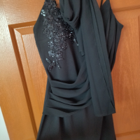 Официална черна рокля, снимка 3 - Рокли - 36419119