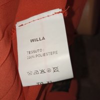 Willa L- Италиански топ/ туника - оранжев шифон солей и черна дантела , снимка 7 - Корсети, бюстиета, топове - 37412861