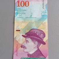 Банкнота - Венецуела - 100 боливара UNC | 2018г., снимка 3 - Нумизматика и бонистика - 42937503