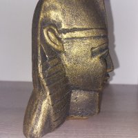Бюст на египетски фараон. Неизвестен материал. Отлично състояние., снимка 6 - Колекции - 43187954