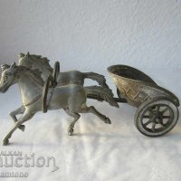 Колесница, кон коне фигура статуетка пластика, снимка 15 - Статуетки - 28934214