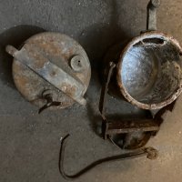 Стара миньорска лампа, снимка 15 - Други ценни предмети - 39279618