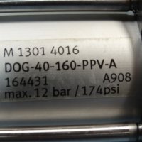 Пневматичен цилиндър Festo DOG-40-160-PPVA, снимка 7 - Хидравлични и пневматични чукове - 28448573
