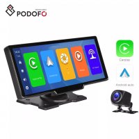  9,3" монитор камера за задно, предно виждане DVR видеорегистратор радио iPhone CarPlay Android Auto, снимка 1 - Аксесоари и консумативи - 38720867