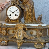 Каминен часовник от края на 19-ти век!, снимка 6 - Антикварни и старинни предмети - 33409647