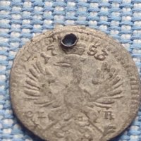 Рядка монета пфенинг 1753г. Фридрих Бранденбург Байраут 13753, снимка 1 - Нумизматика и бонистика - 42968472