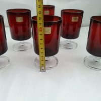 Френски чаши цветно стъкло , снимка 2 - Антикварни и старинни предмети - 33271140