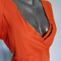 Дизайнерска блузка с детайли "OLSEN"® / голям размер, снимка 6 - Блузи с дълъг ръкав и пуловери - 15386583