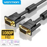 Vention Кабел за монитор Cable VGA HD15 M / M 2.0m Gold Plated, 2 Ferrites - DAEBH, снимка 6 - Кабели и адаптери - 43454739