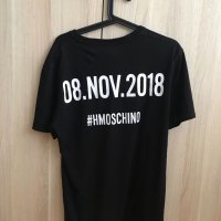 MOSCHINO CREW H&M Crewneck T-Shirt Мъжка тениска в отлично състояние, снимка 9 - Тениски - 33612352