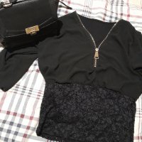 Дамска блуза и чанта , снимка 1 - Блузи с дълъг ръкав и пуловери - 43731794