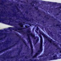 Плюшени лилав чарлстон панталон на Shein ,размер 38, снимка 2 - Панталони - 43212011