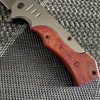 Уникален Испански Сгъваем Нож Browning за Колекция лов подарък, снимка 3 - Ножове - 32491973