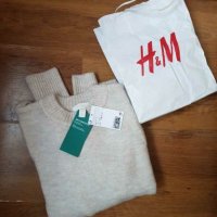 Нов дамски пуловер с фина плетка от H&M., снимка 1 - Блузи с дълъг ръкав и пуловери - 27663229