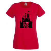 Дамска тениска Minnie Love Disney Castle Подарък,Изненада,Рожден ден,, снимка 9 - Тениски - 36530274