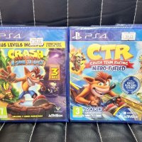Чисто нови  Crash Bandicoot N-sane Trilogy и Crash Team Racing за PS4, снимка 1 - Игри за PlayStation - 38033857