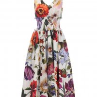 Дамска рокля с флорални мотиви , снимка 5 - Рокли - 40044974