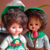 Колекционерска кукла народна носия ретро Италия Italy 13 см, снимка 1 - Колекции - 44121039
