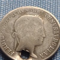 Сребърна монета 20 кройцера 1845г. Фердинанд първи Будапеща Унгария 13778, снимка 1 - Нумизматика и бонистика - 42968514