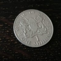 Монета - Кения - 1 шилинг | 1980г., снимка 1 - Нумизматика и бонистика - 27163936